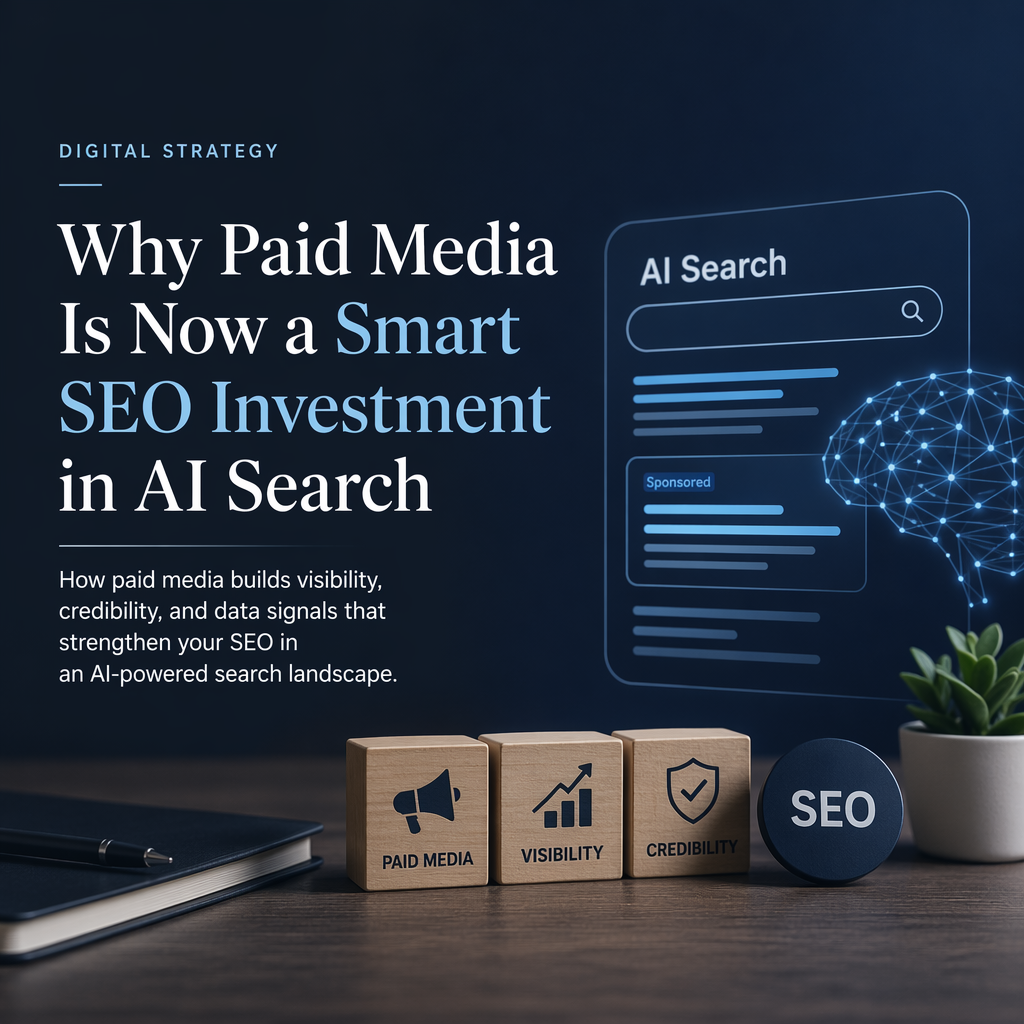 Illustration of Why Paid Media Is Now a Smart SEO Investment in AI Search